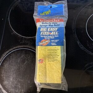 Vileda Sponge Big Easy Fits All Standard Butterfly Style Sponge Mop Refill NEW!